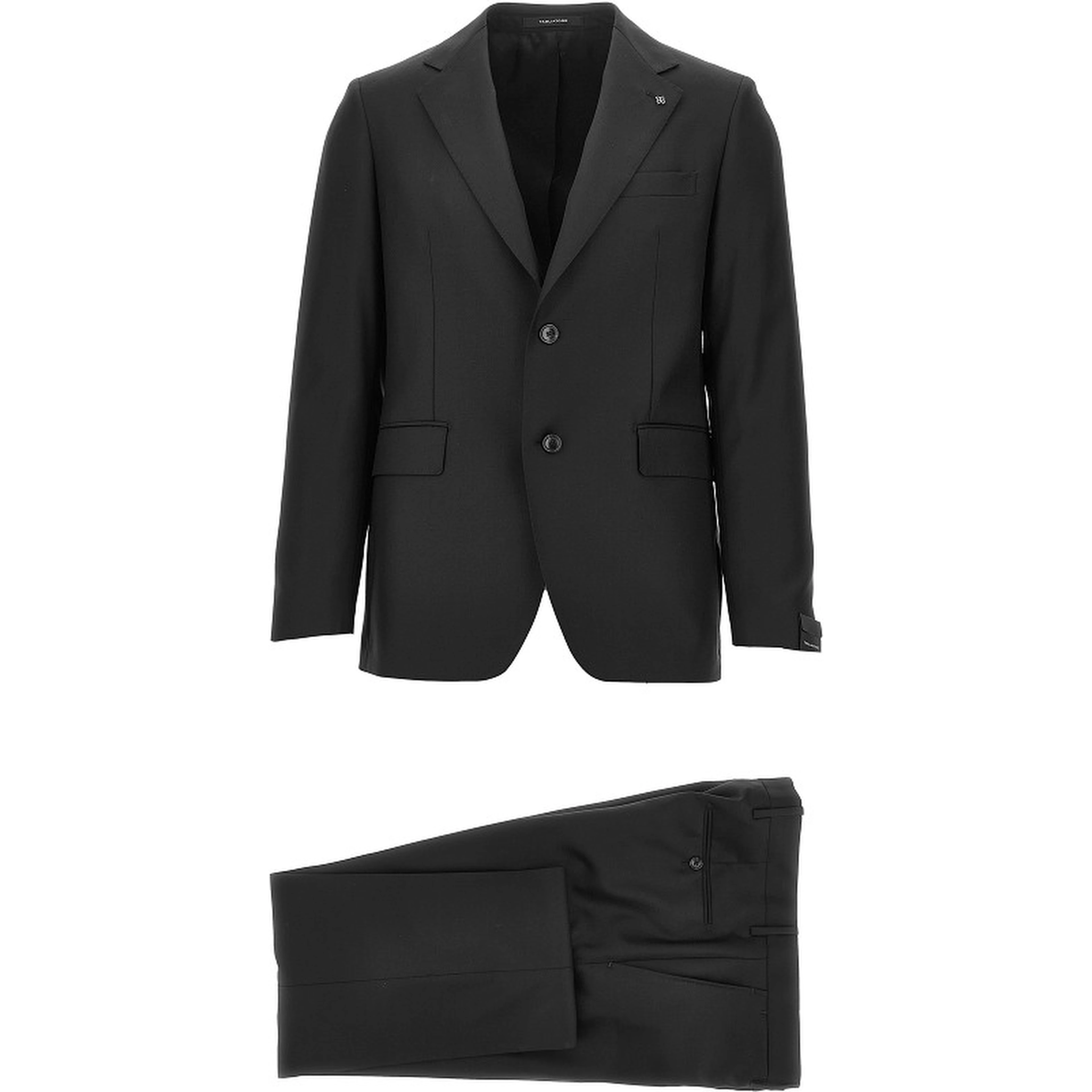 Virgin wool two-pieces tailored suit