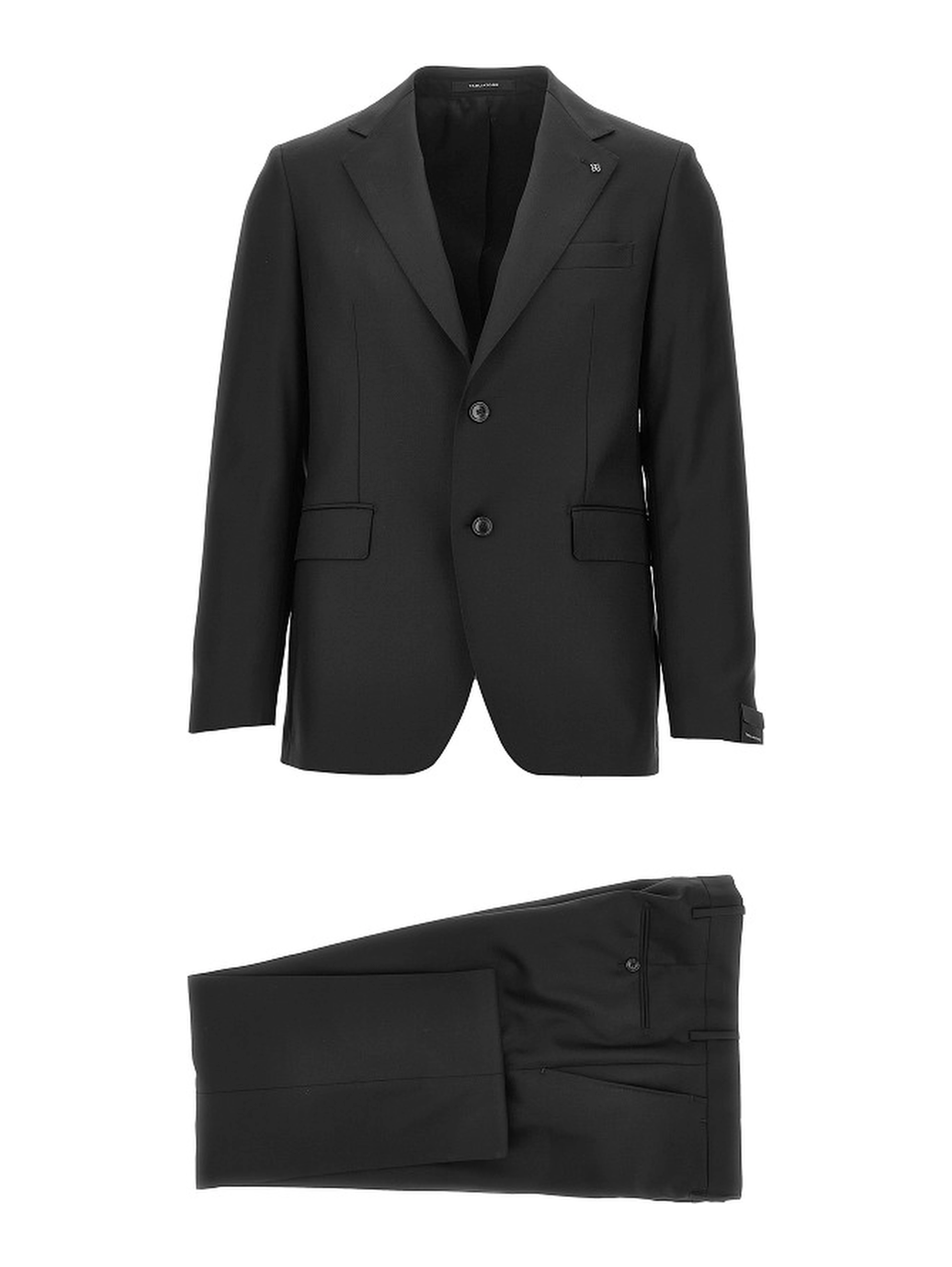 Virgin wool two-pieces tailored suit