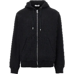 Photographic Negative print full-zip hoodie