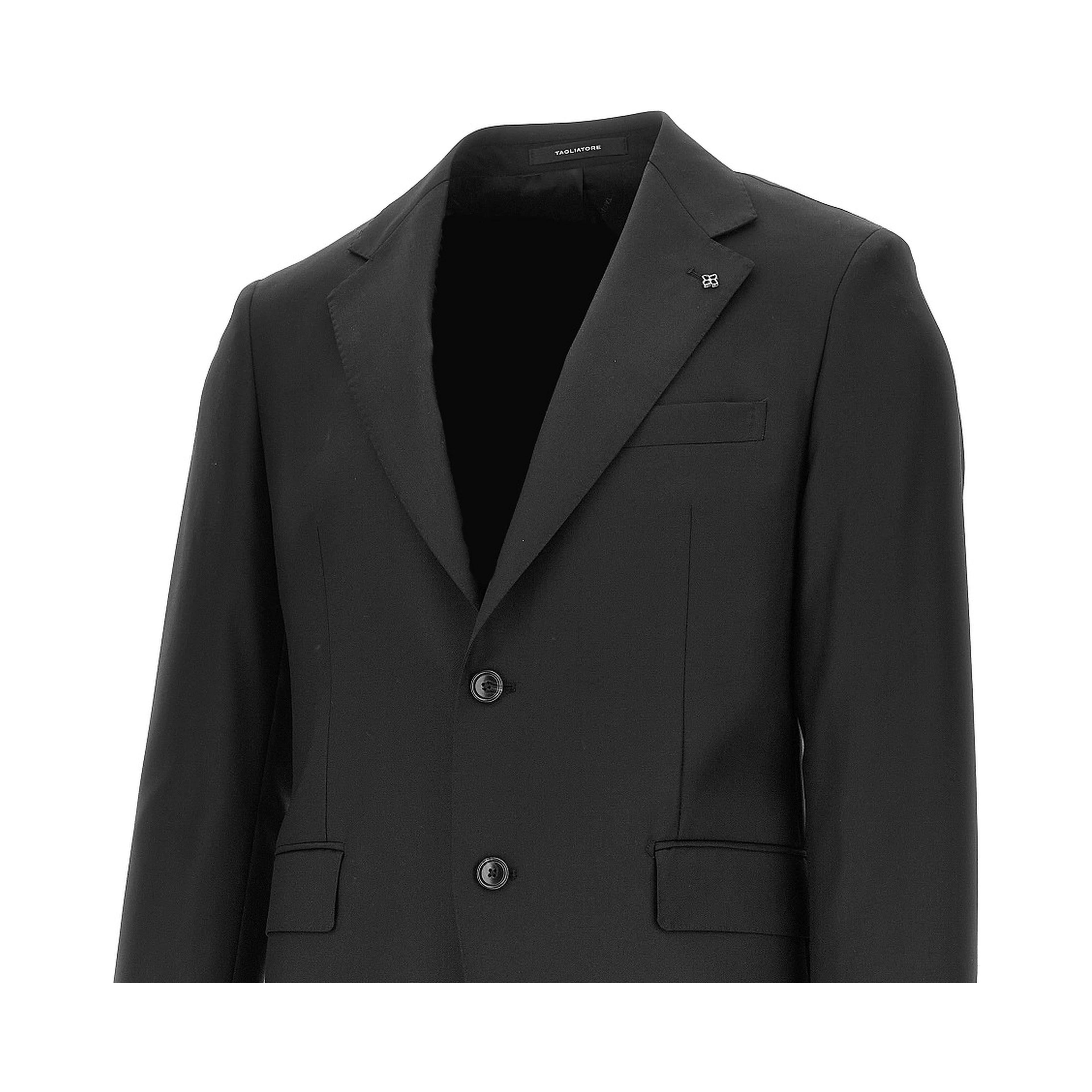 Virgin wool two-pieces tailored suit