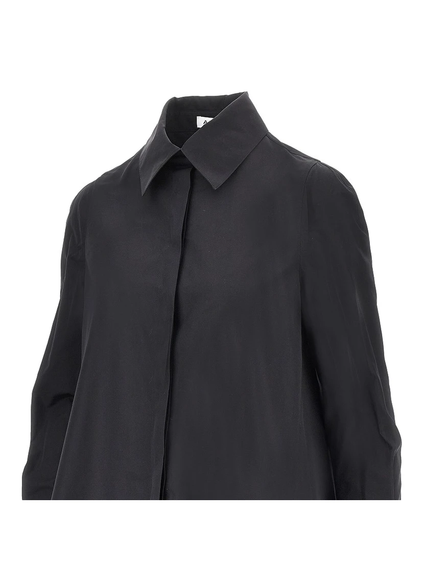 Poplin A-line mini dress