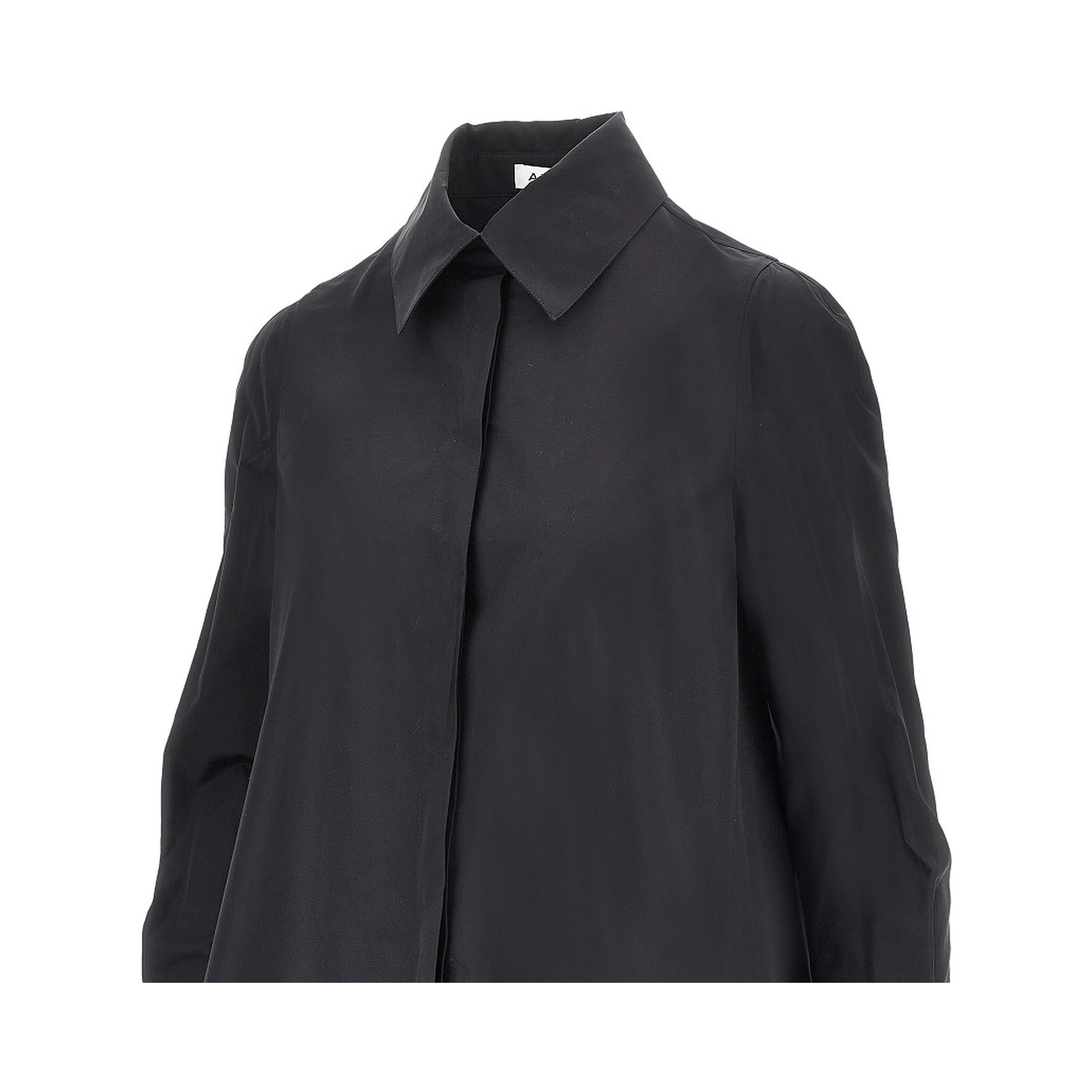 Poplin A-line mini dress