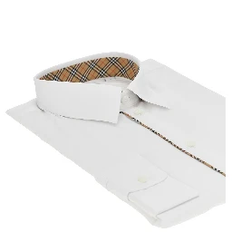 Poplin shirt with Check piping