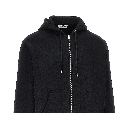 Photographic Negative print full-zip hoodie
