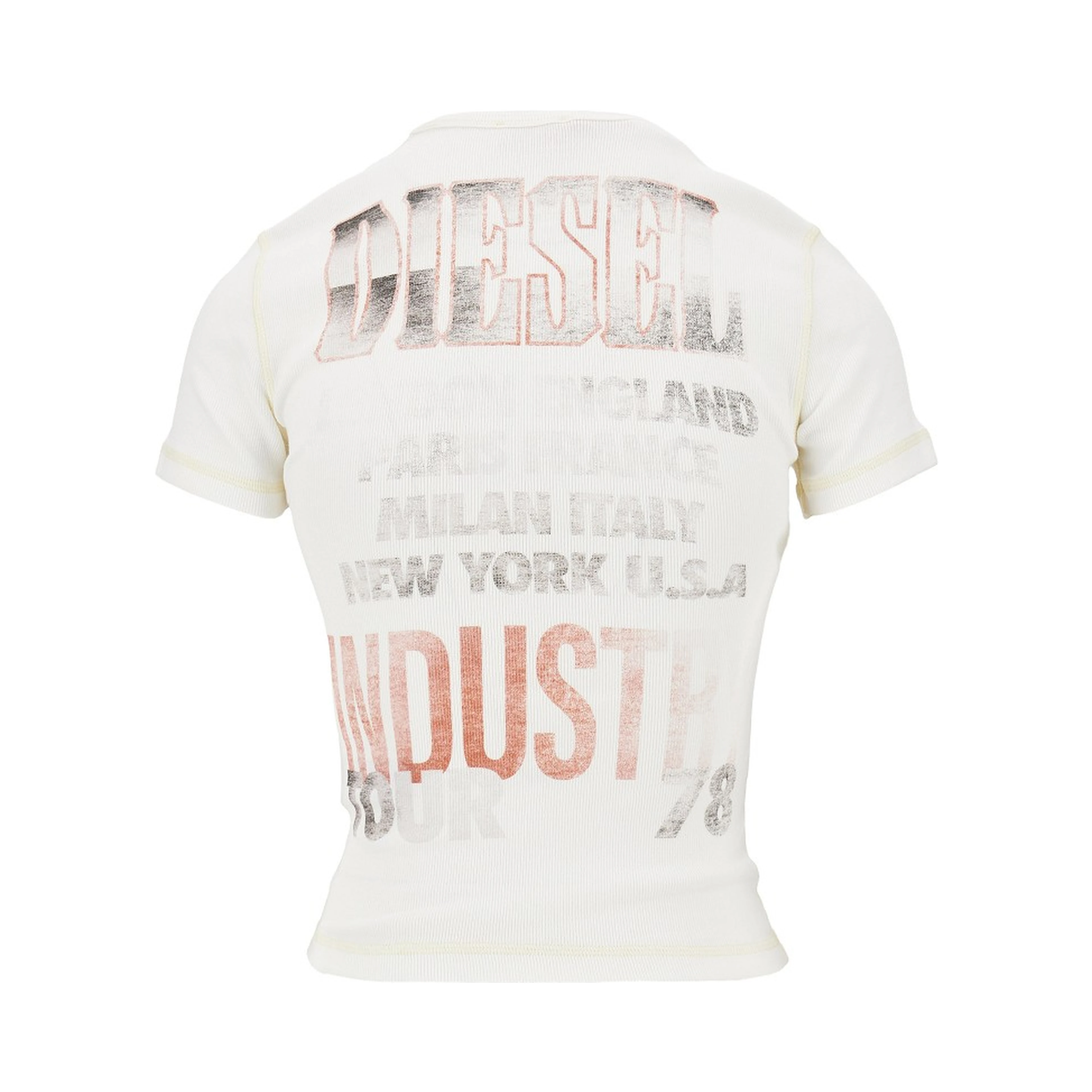 'Marsy' ribbed cotton T-shirt