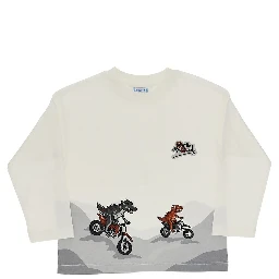 Motorcycle print T-shirt