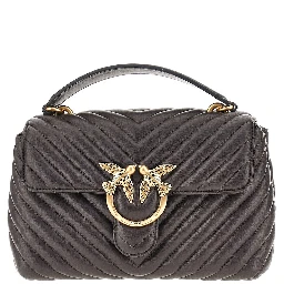 Chevron nappa leather mini Love Lady Puff bag