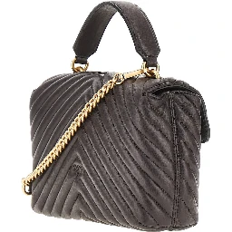 Chevron nappa leather mini Love Lady Puff bag