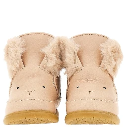 'Fluffly Bunny' leather baby boots