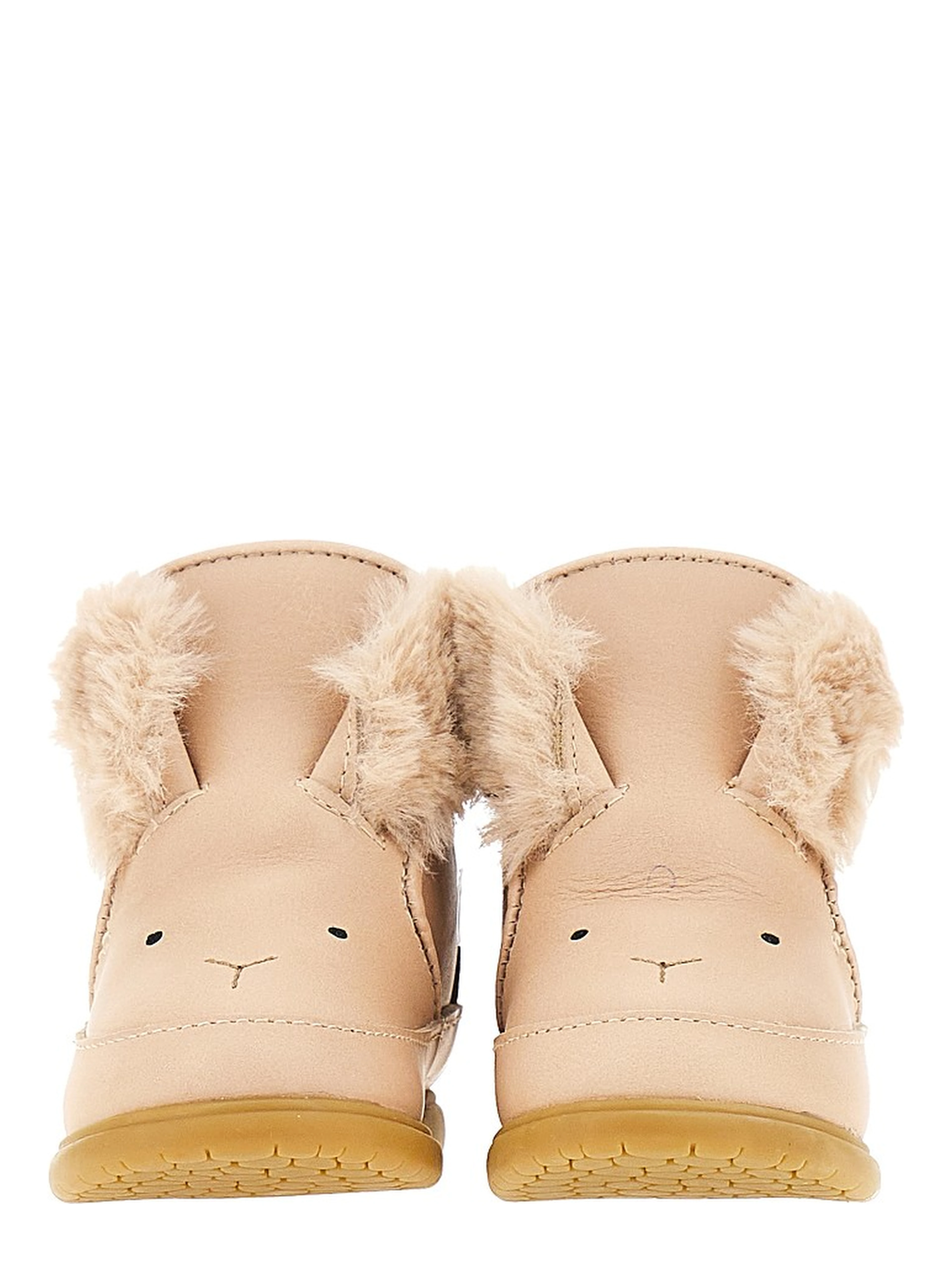 'Fluffly Bunny' leather baby boots