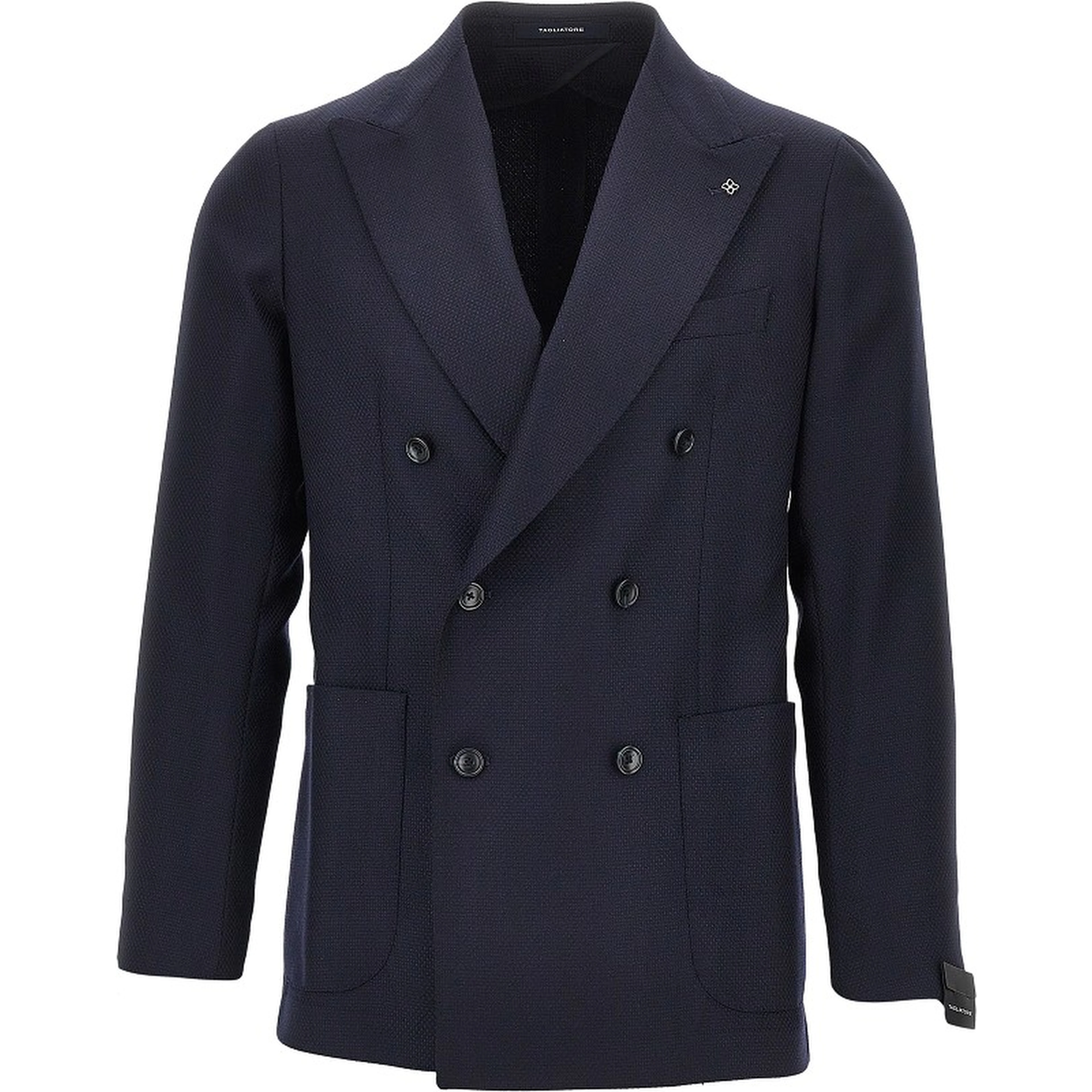 Virgin wool double-breasted jacket