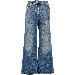 VGold details flared jeans