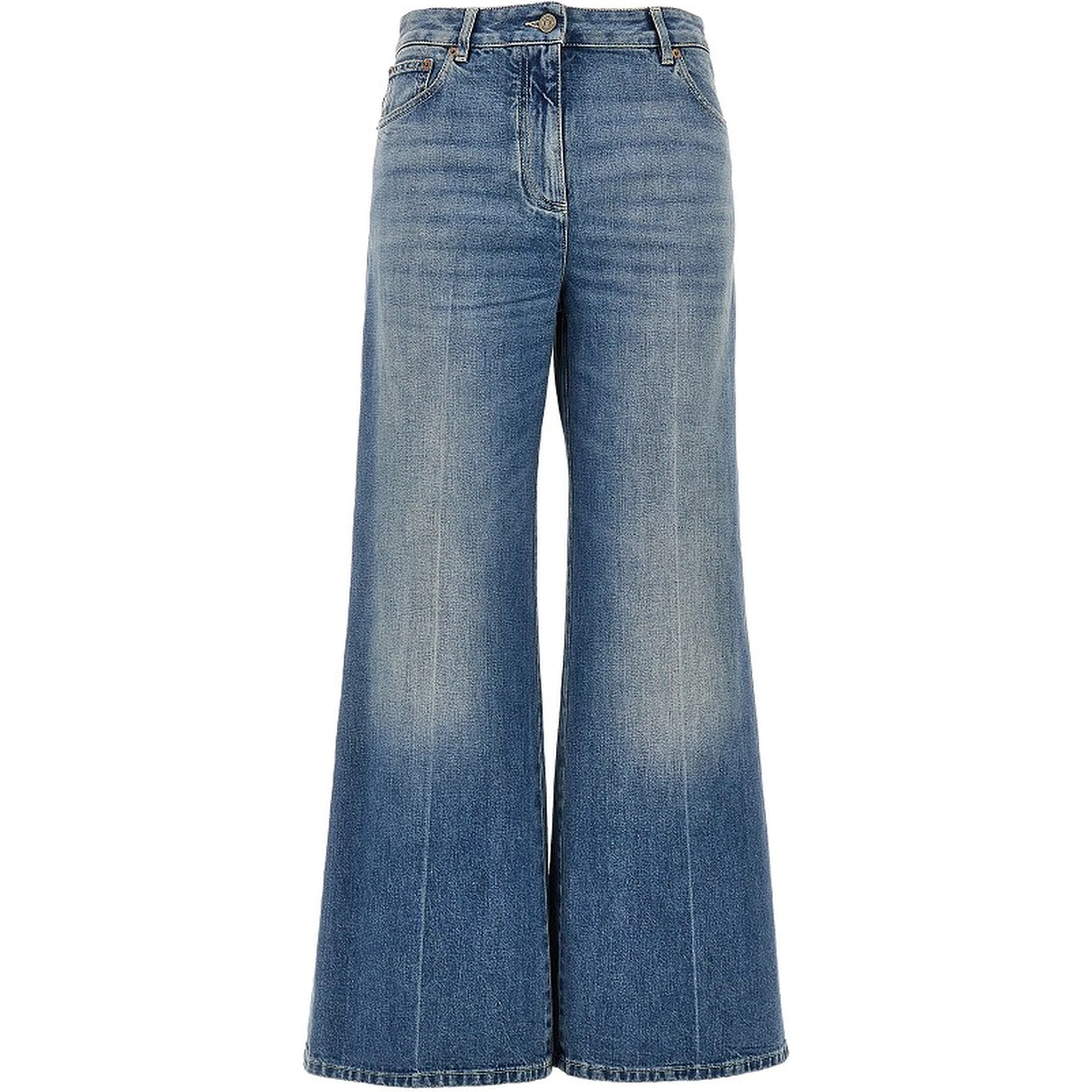 VGold details flared jeans