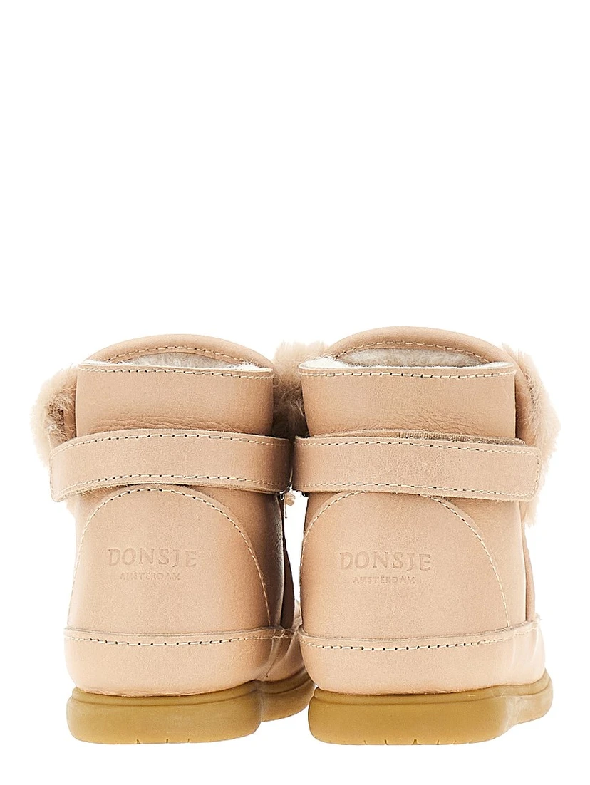 'Fluffly Bunny' leather baby boots