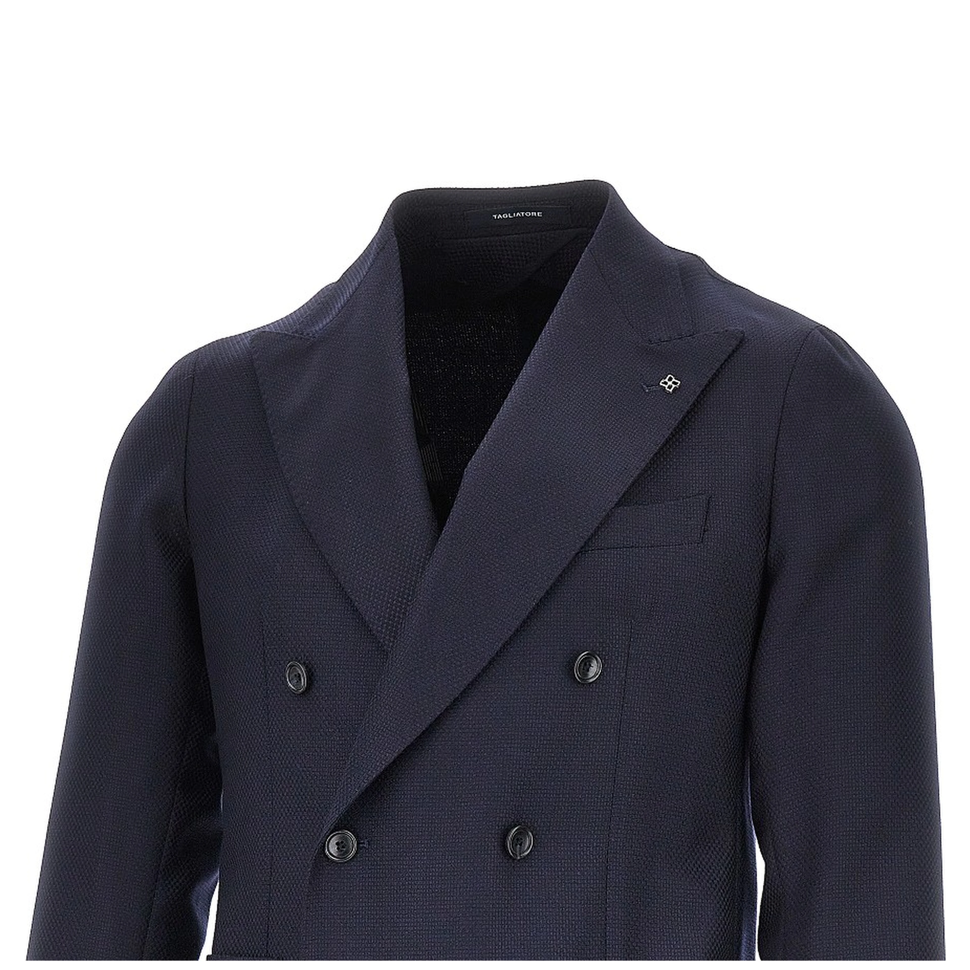 Virgin wool double-breasted jacket