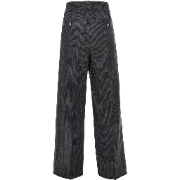 'Miami' pants with pin-striped motif