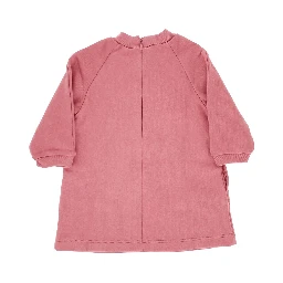Cotton mini dress with logo print