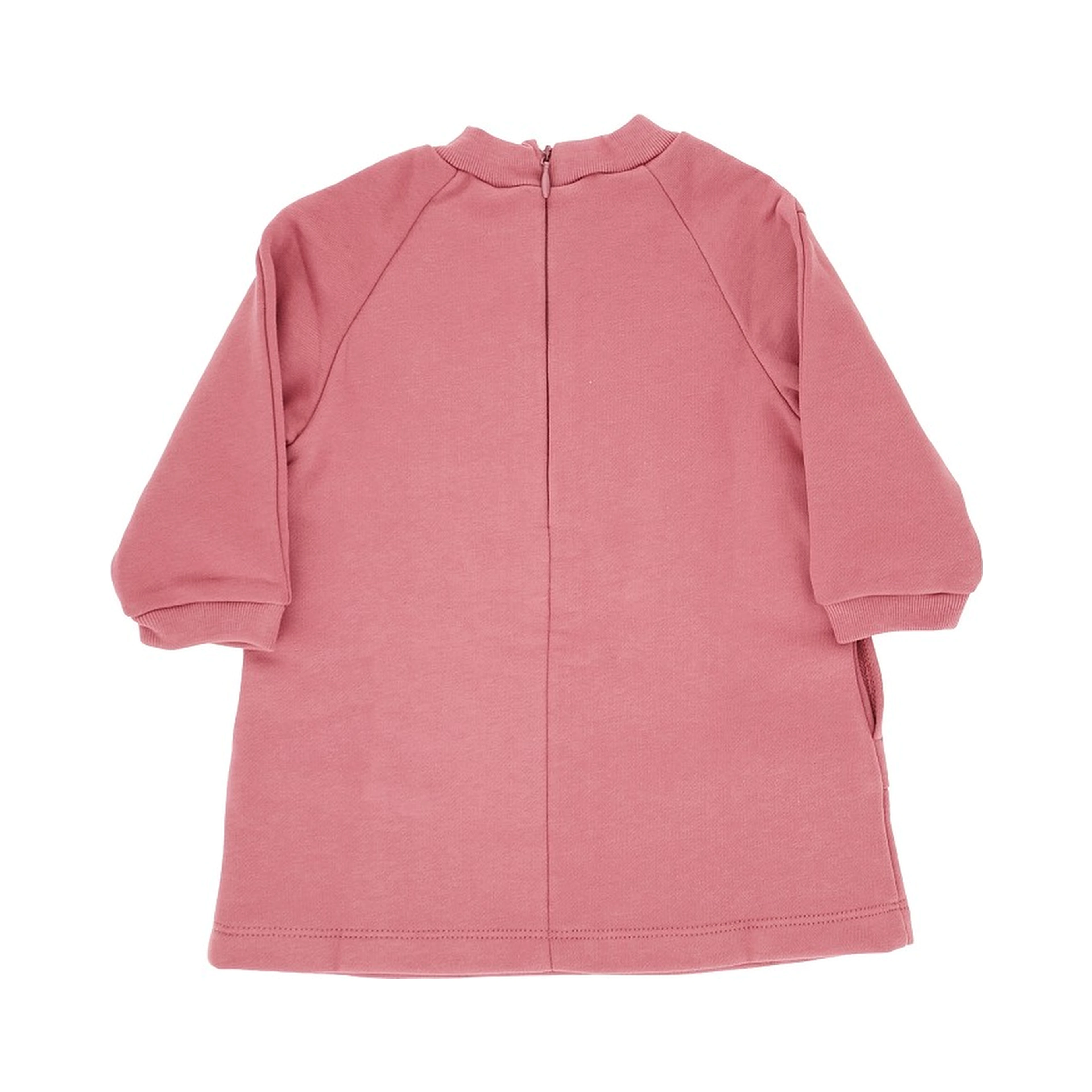 Cotton mini dress with logo print
