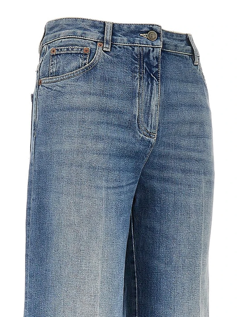 VGold details flared jeans