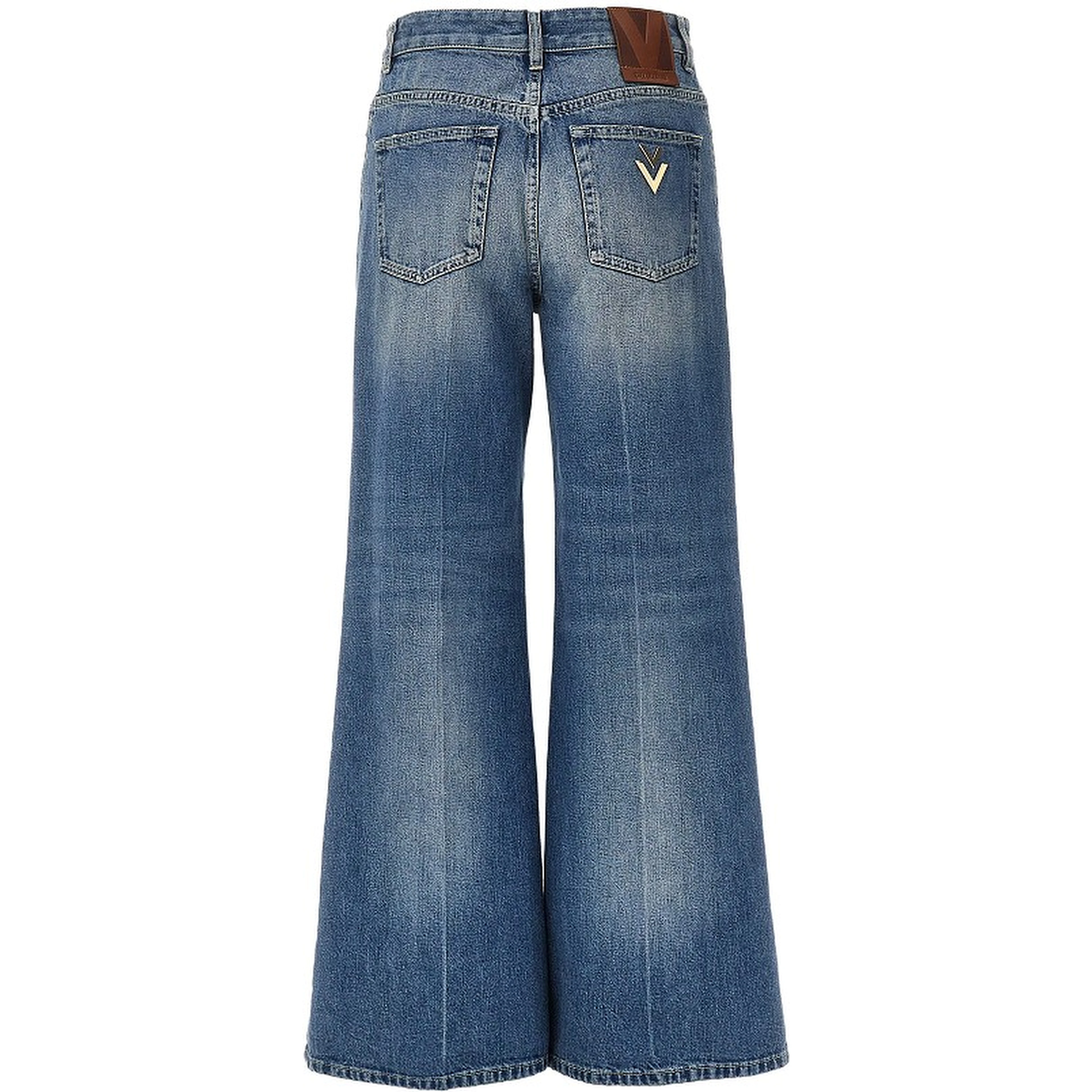 VGold details flared jeans