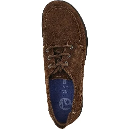 Suede leather lace-up shoes