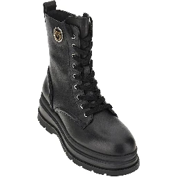 Leather ankle boots with Love Birds detail