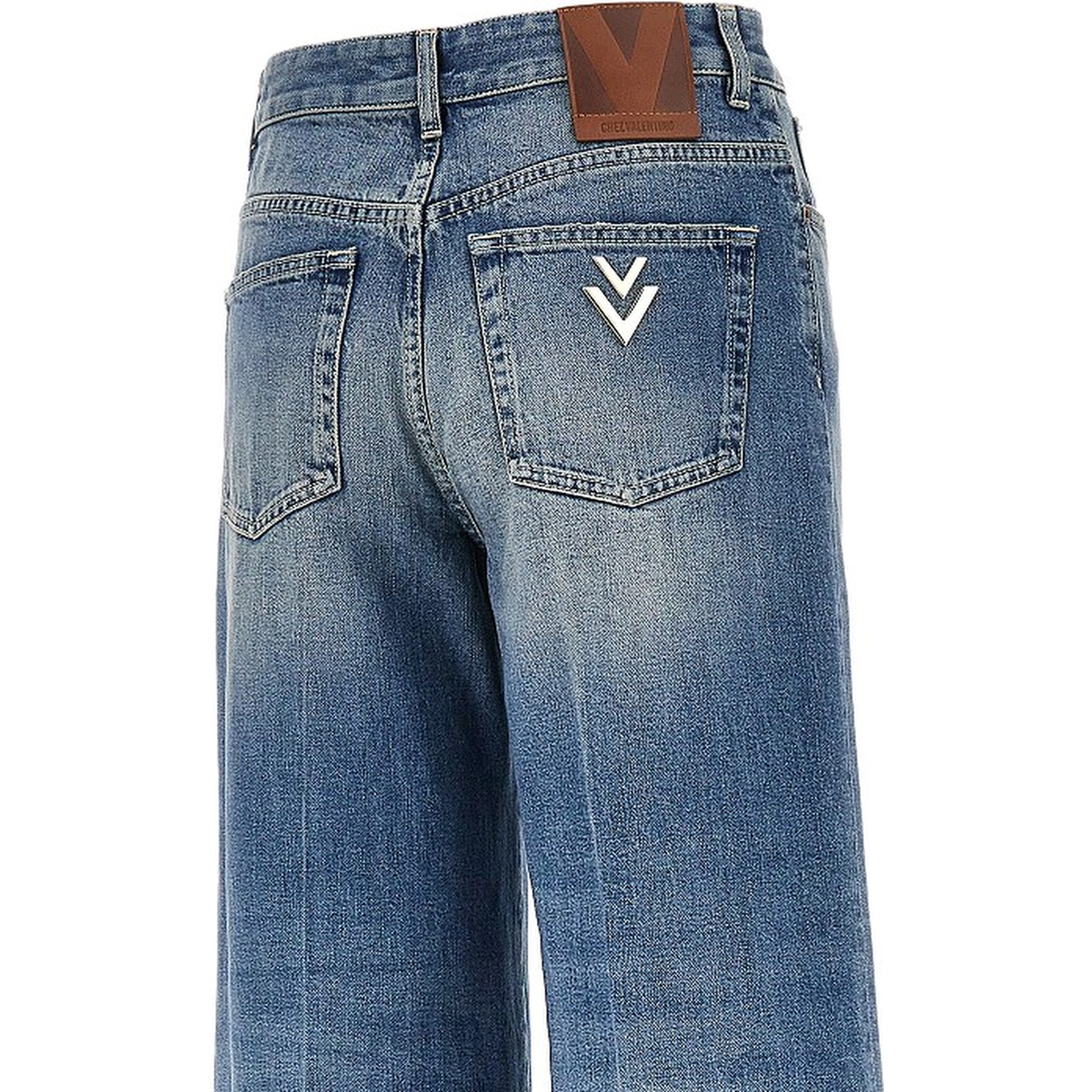 VGold details flared jeans