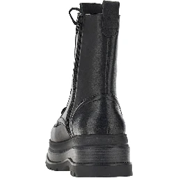 Leather ankle boots with Love Birds detail