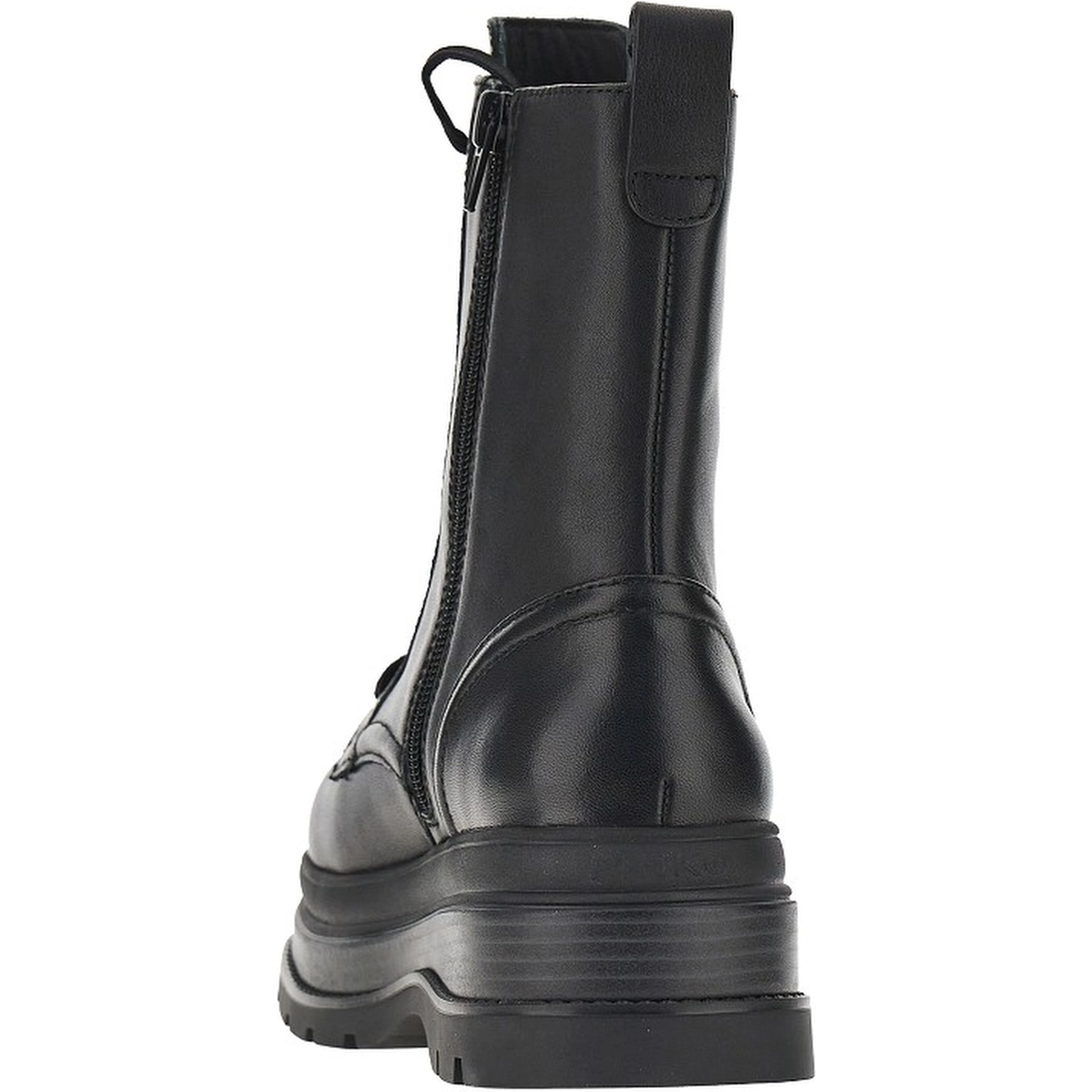 Leather ankle boots with Love Birds detail