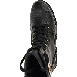 Leather ankle boots with Love Birds detail