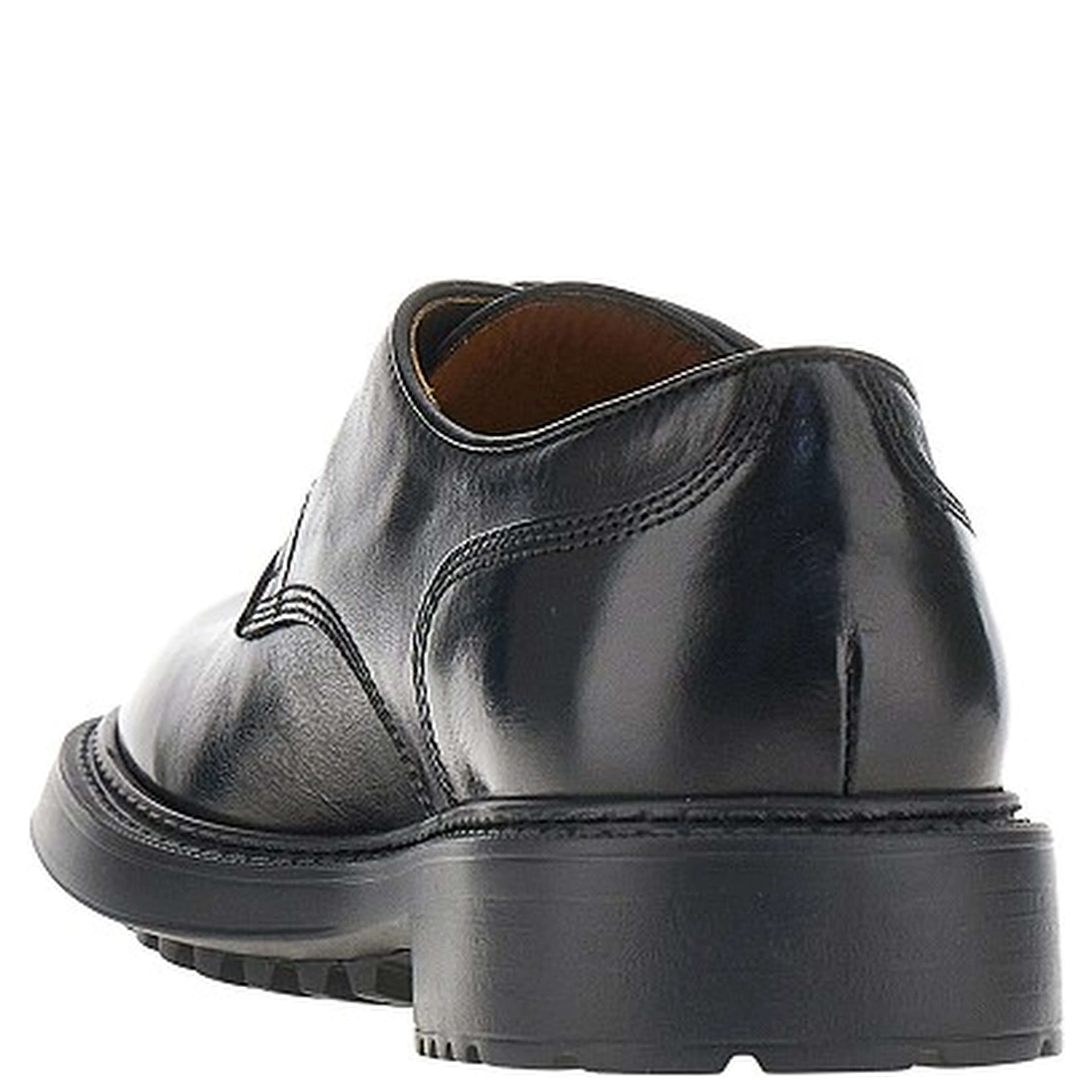 Leather laced shoes