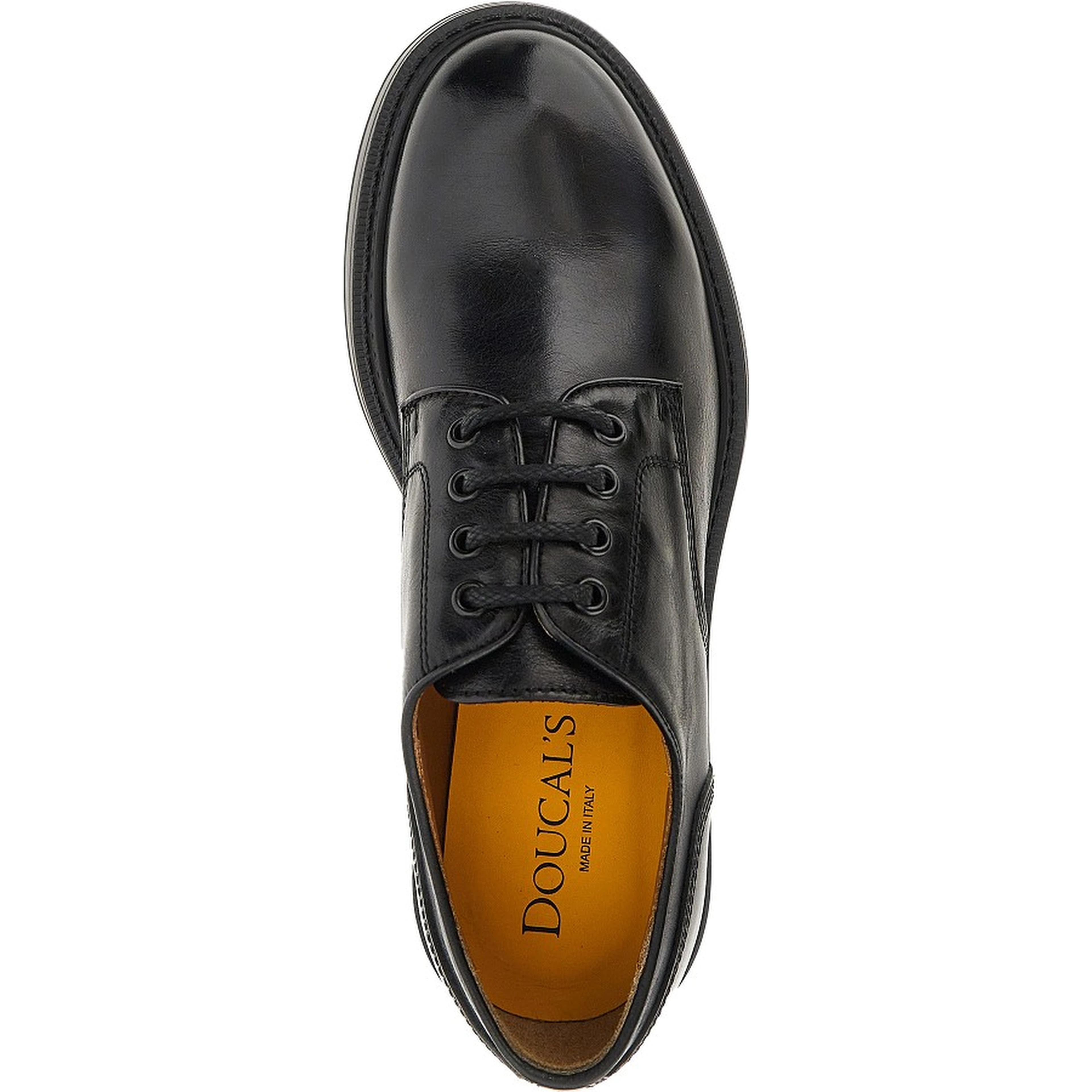 Leather laced shoes