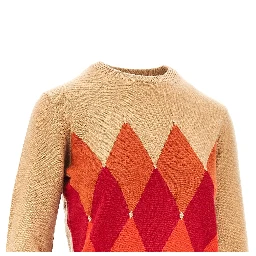 Cashmere lozenge sweater