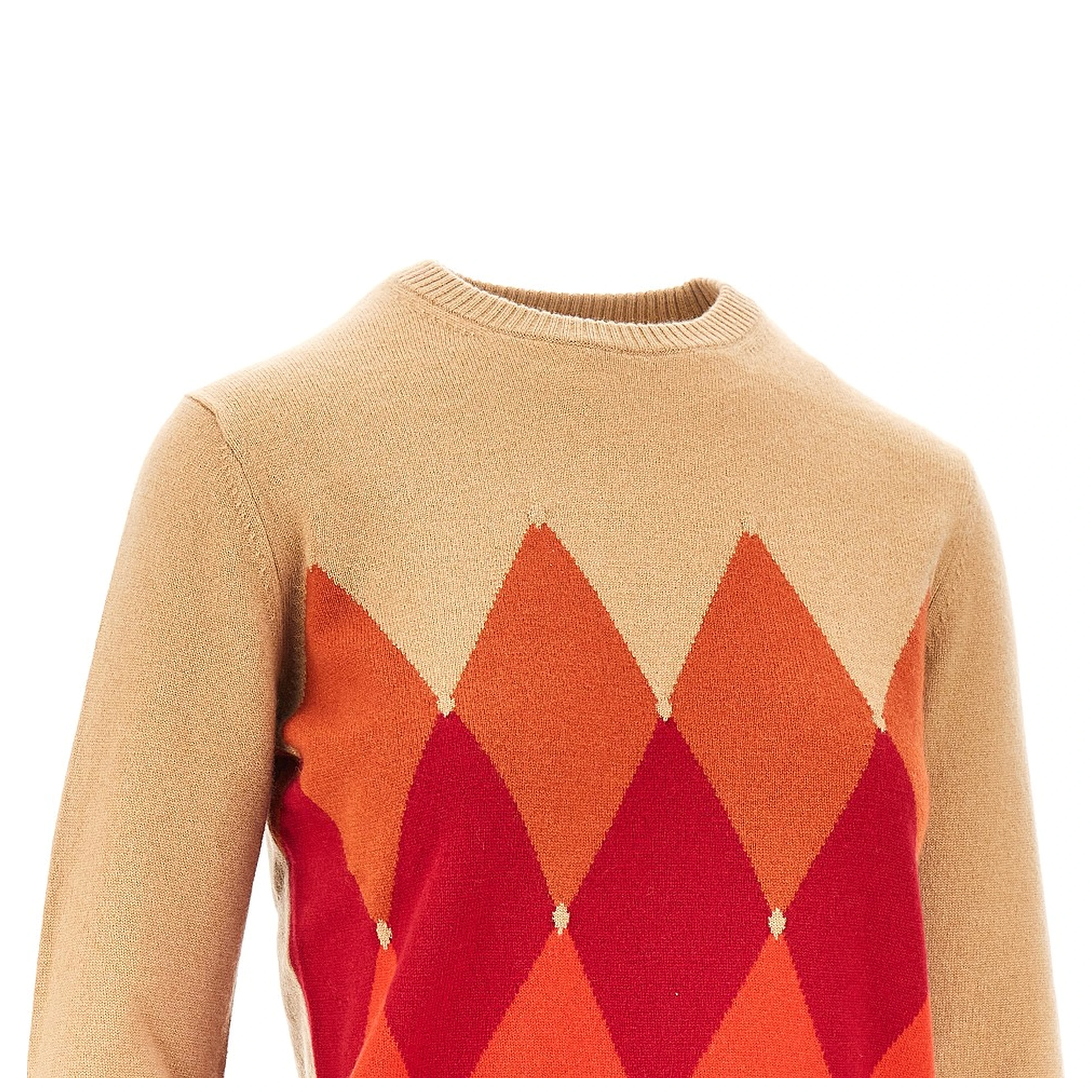 Cashmere lozenge sweater