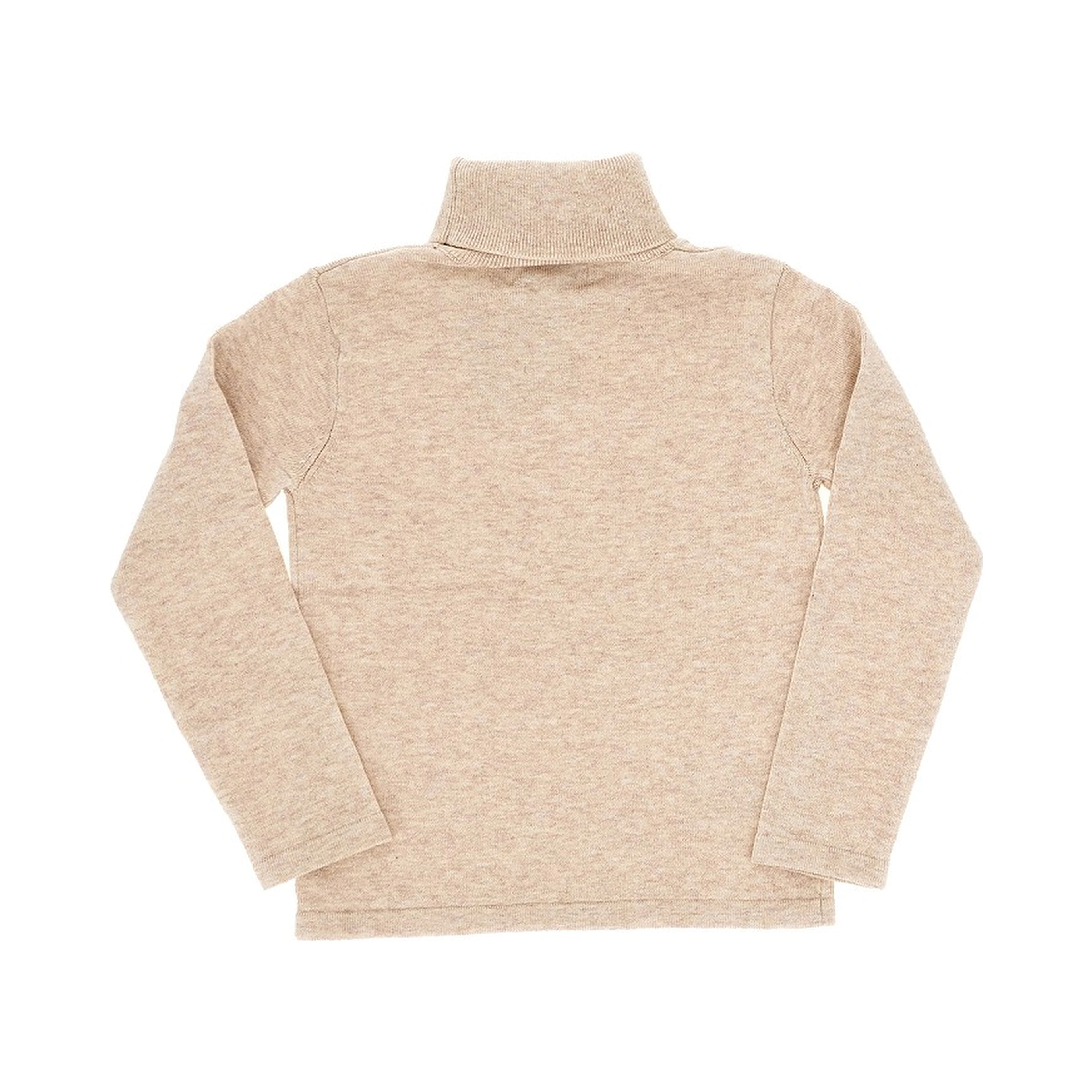 Stretch jersey turtleneck top