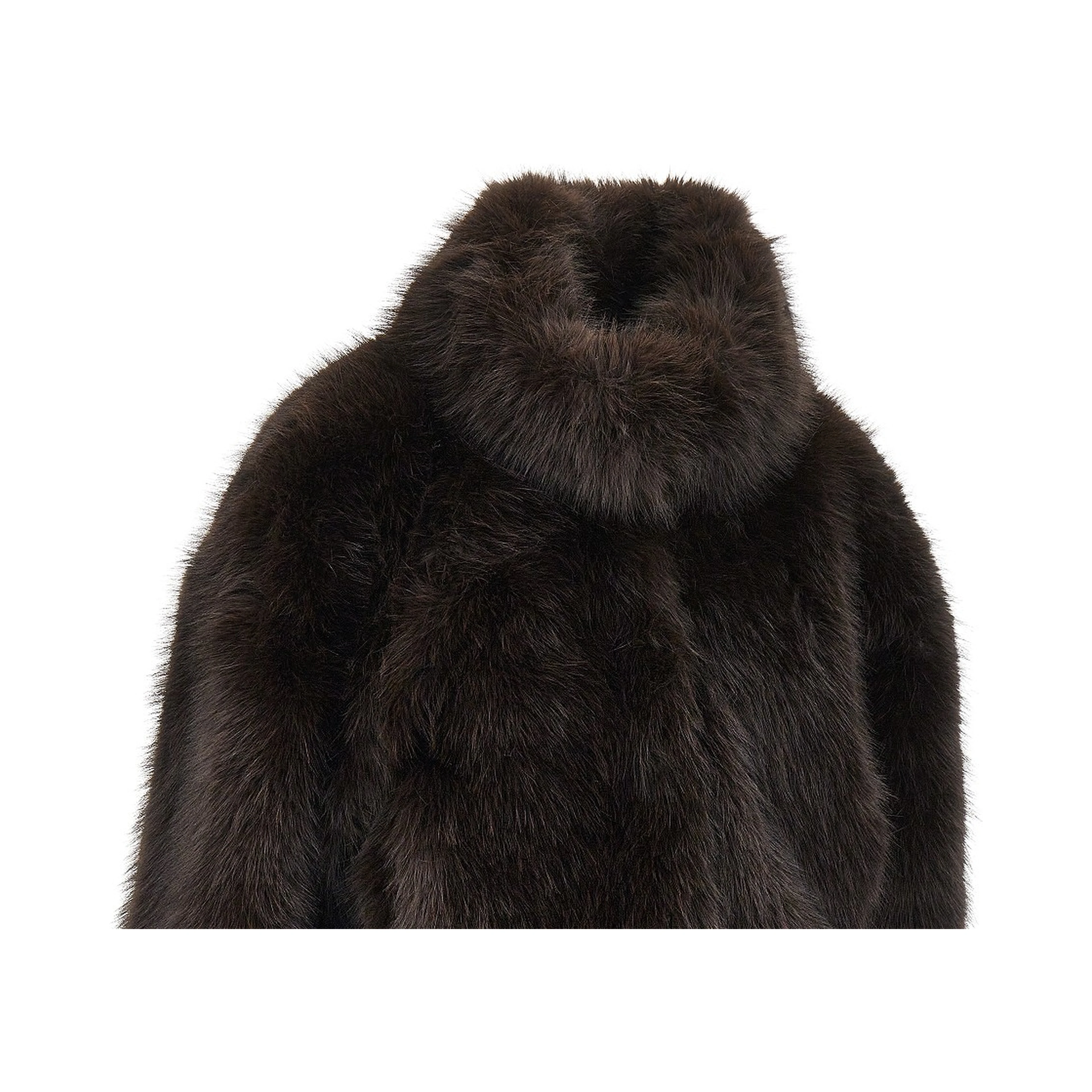 Faux fur cropped jacket