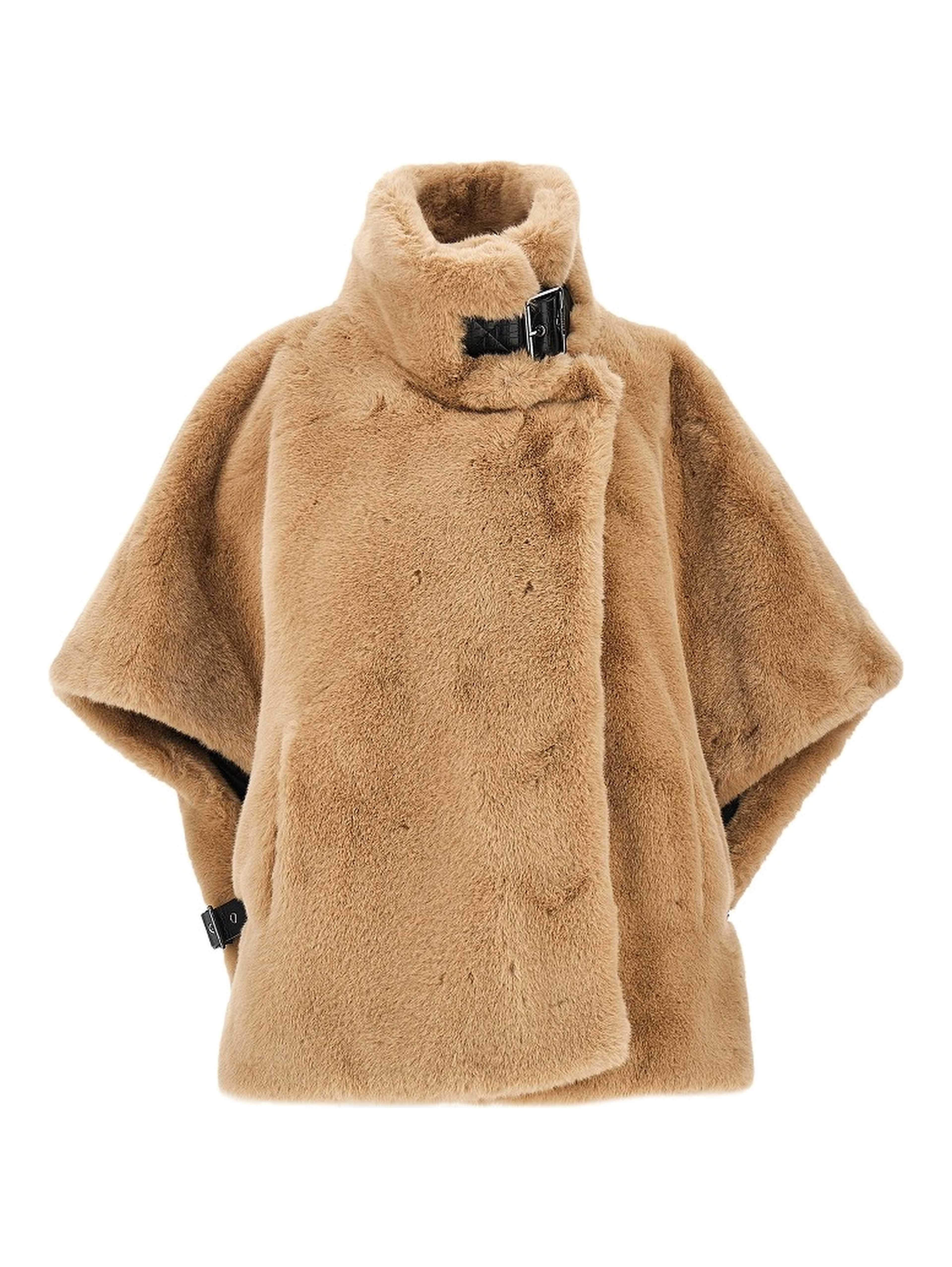 Faux fur cape