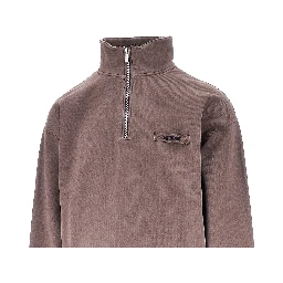 'Gros Grain' half-zip sweatshirt