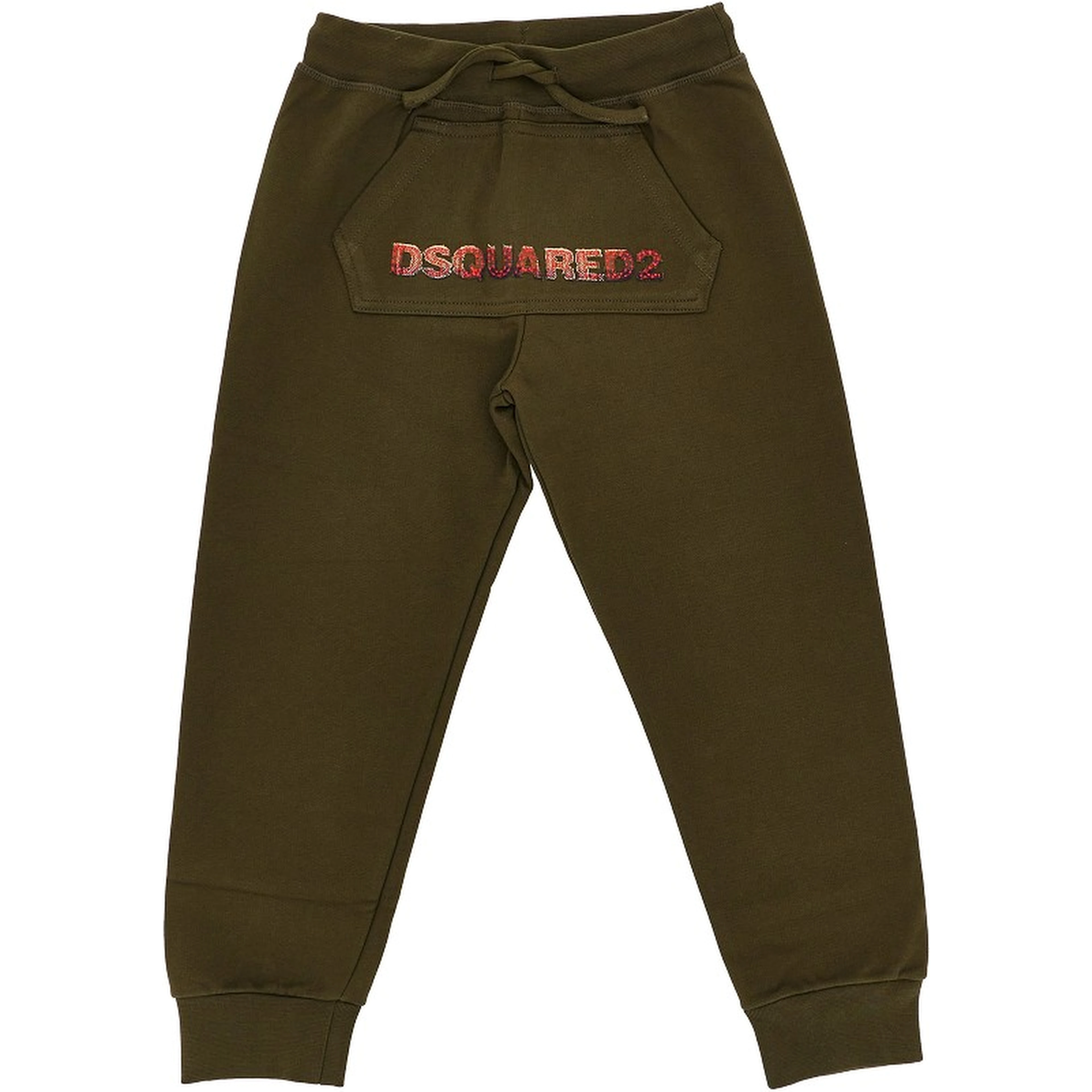 Cotton sweatpants with logo embroidery