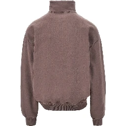 'Gros Grain' half-zip sweatshirt