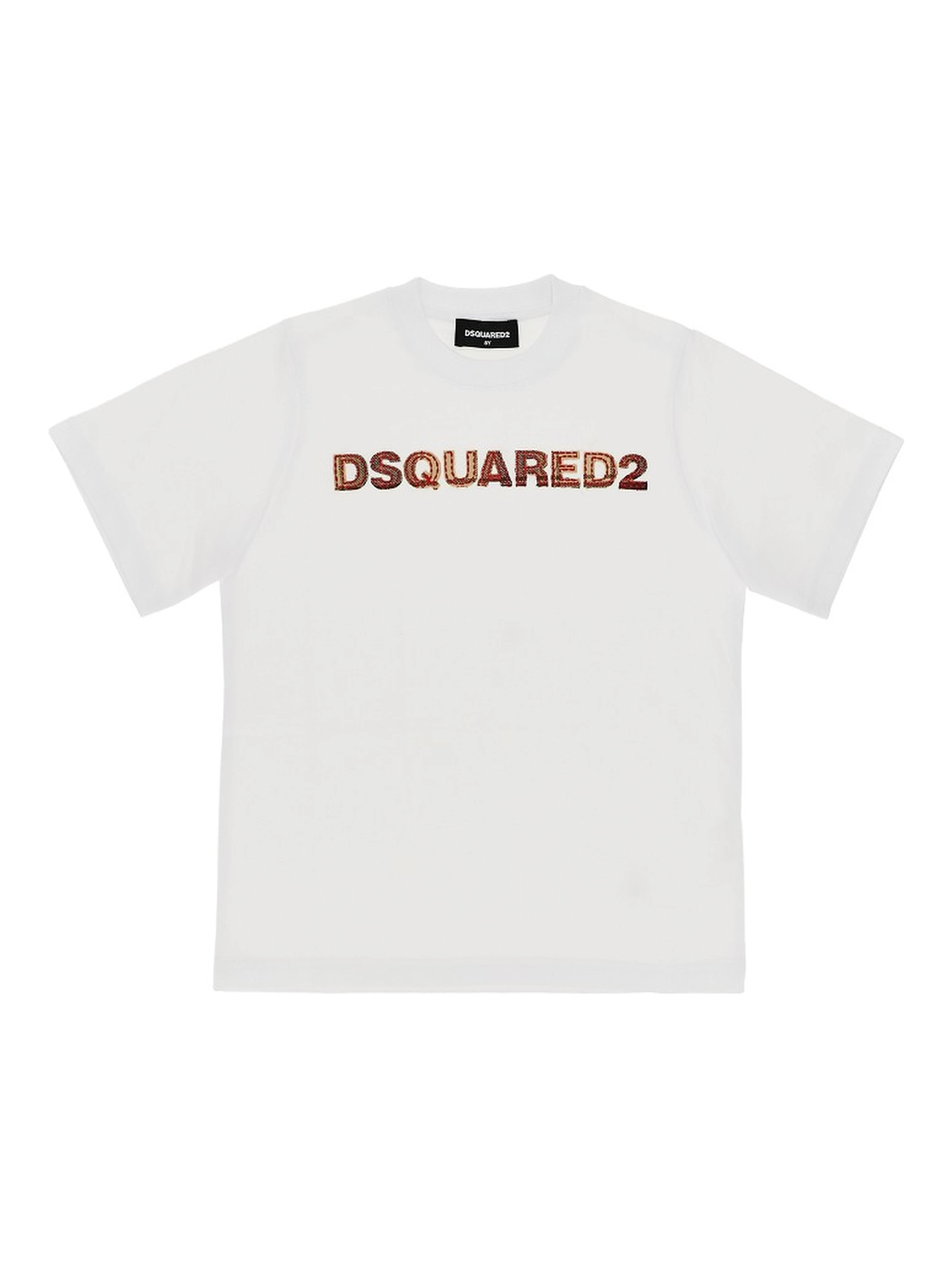 Cotton T-shirt with logo embroidery