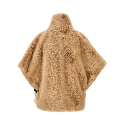 Faux fur cape