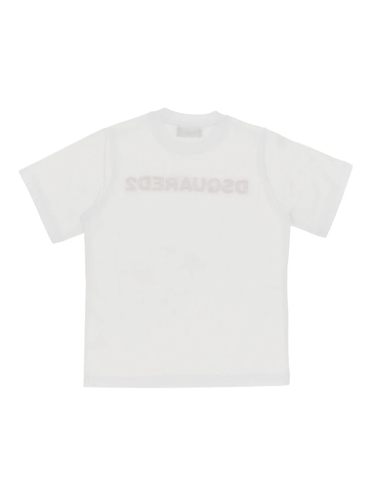 Cotton T-shirt with logo embroidery alternative
