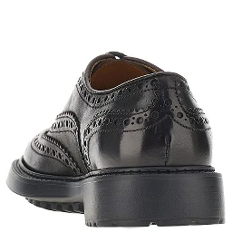 Leather laced shoes