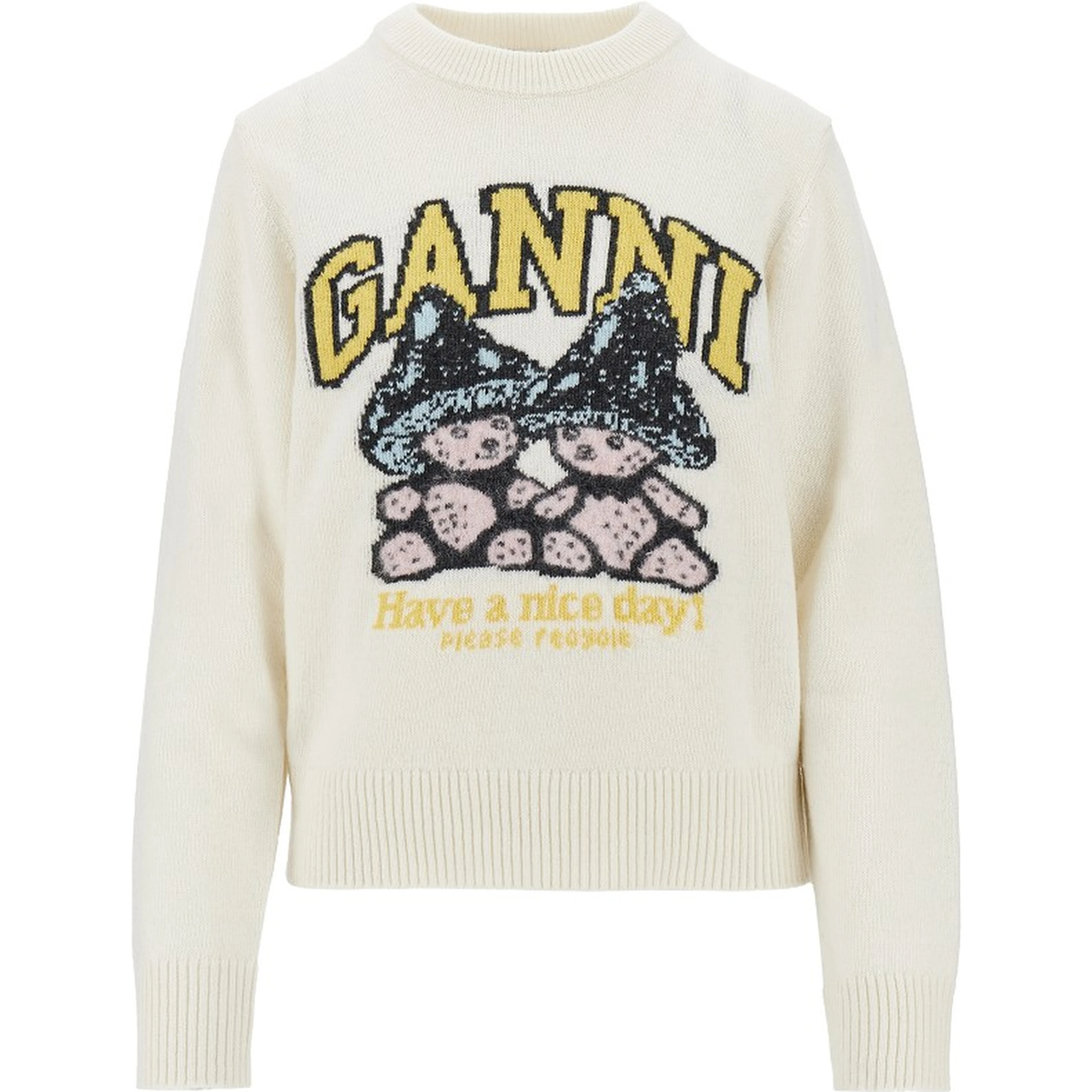 'Mushroom Teddy' wool-blend sweater