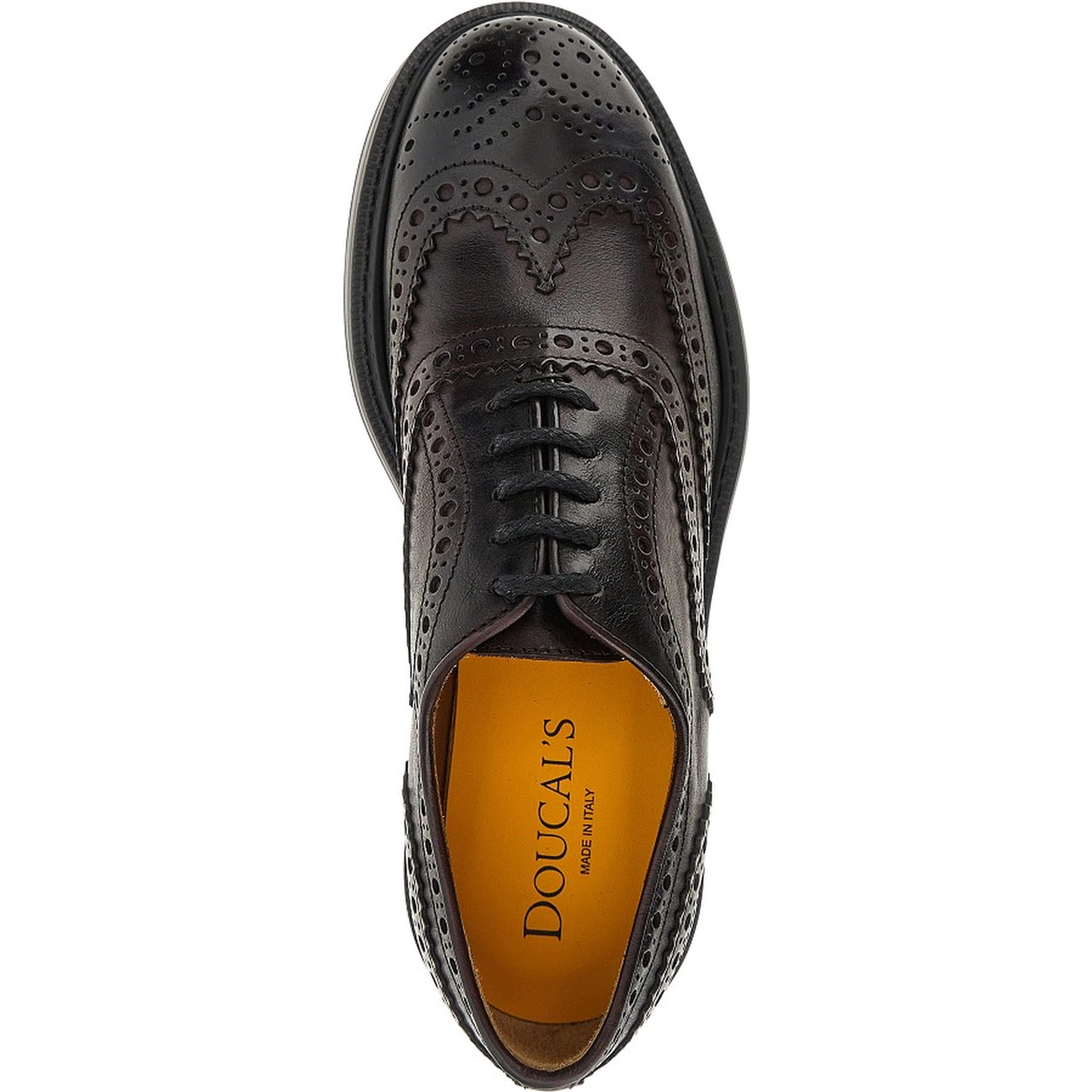 Leather laced shoes
