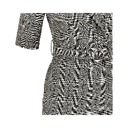 Wool-blend midi dress with Check motif