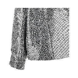 Sequinned chevron cloth jacket