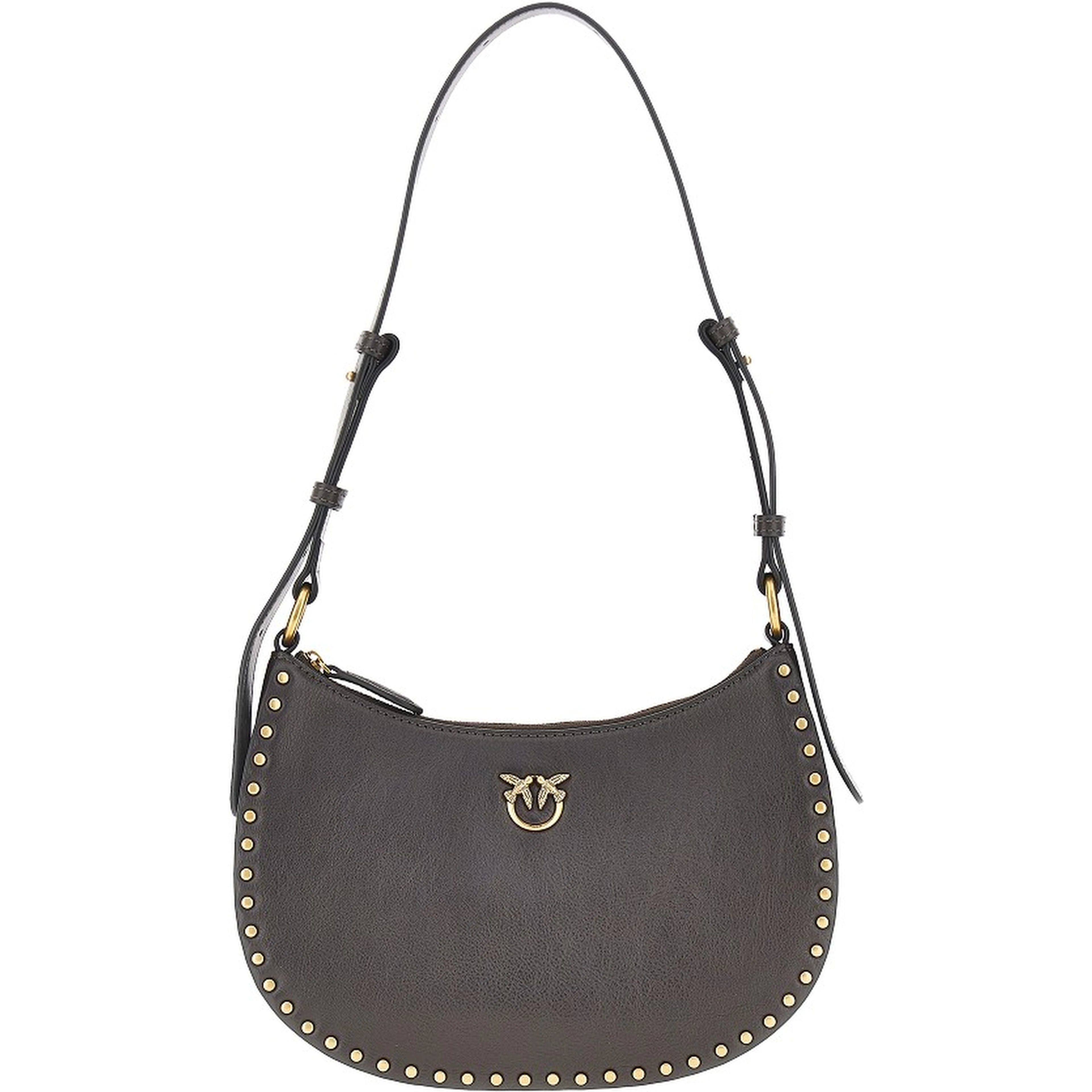 Leather 'Mini Half Moon' shoulder bag