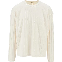Reversed crewneck T-shirt